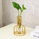 Tabletop Modern Hydroponic Metal Tube Vase - Image 5